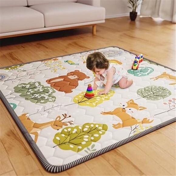 Baby Play Mat 50" X 50" Playpen Mat Waterproof Baby Floor Mat Non-Slip - Picture 7 of 7